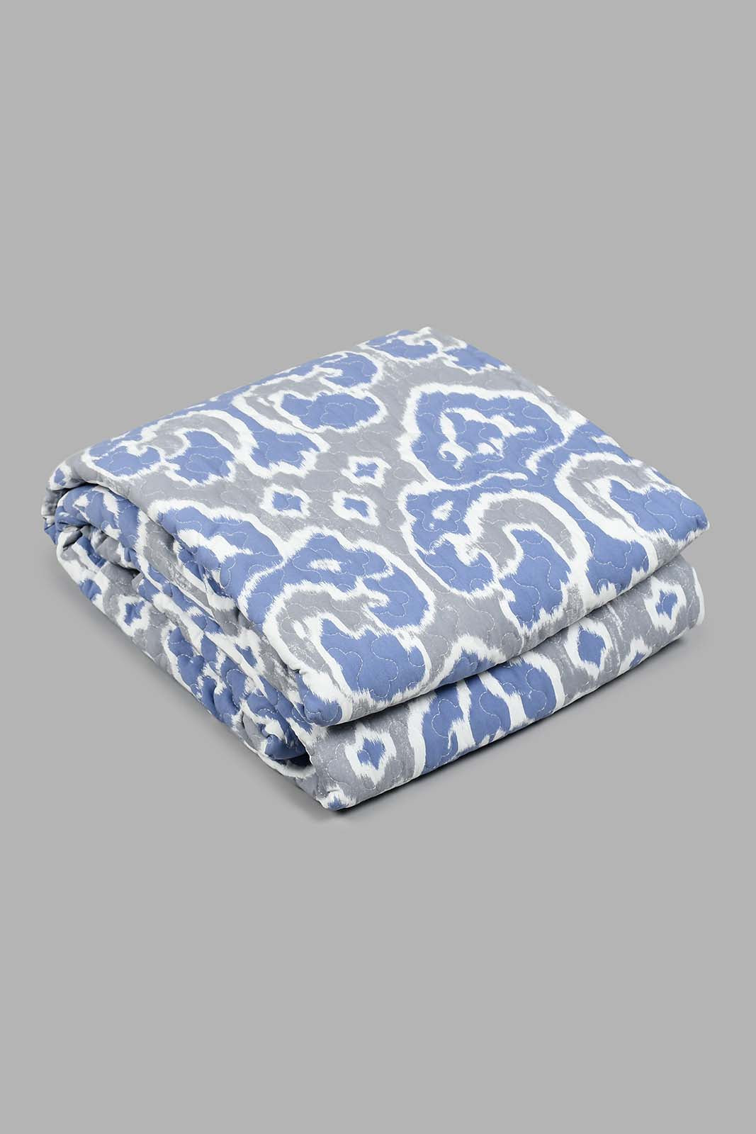 Redtag-Blue-Printed-2-Piece-Quilt-Set-(Single-Size)-Colour:Blue,-Filter:Home-Bedroom,-HMW-BED-Quilts,-New-In,-New-In-HMW-BED,-Non-Sale,-S22B,-Section:Homewares-Home-Bedroom-