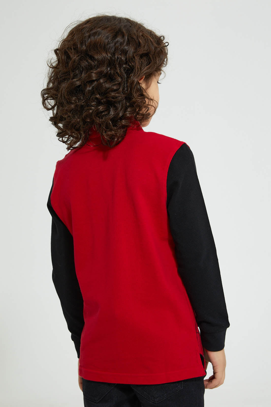 Redtag-Red-Spiderman-Polo-Shirt-Polo-Shirts-Boys-2 to 8 Years