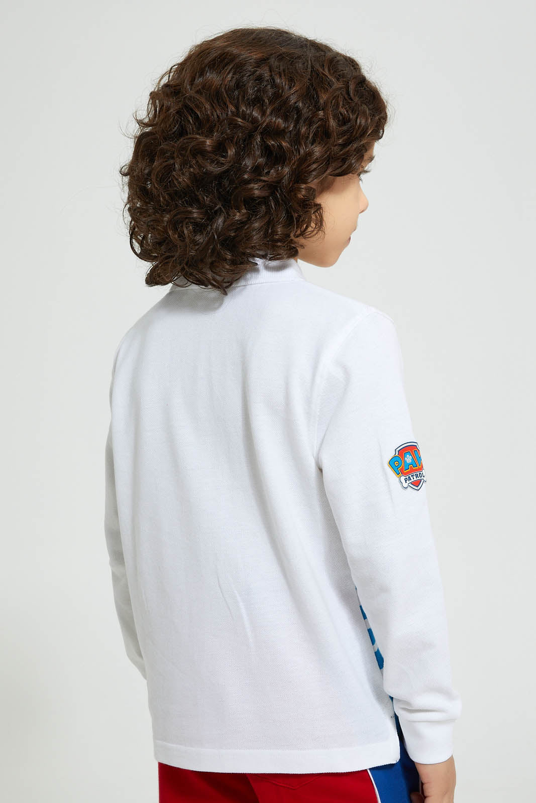 Redtag-White-Paw-Patrol-Polo-Shirt-Polo-Shirts-Boys-2 to 8 Years