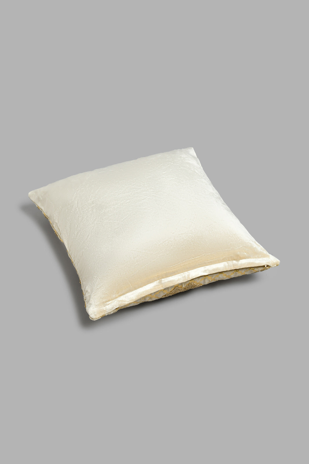 Redtag-Beige-Embellished-Premium-Geometric-Cushion-Cushions-Home-Bedroom-