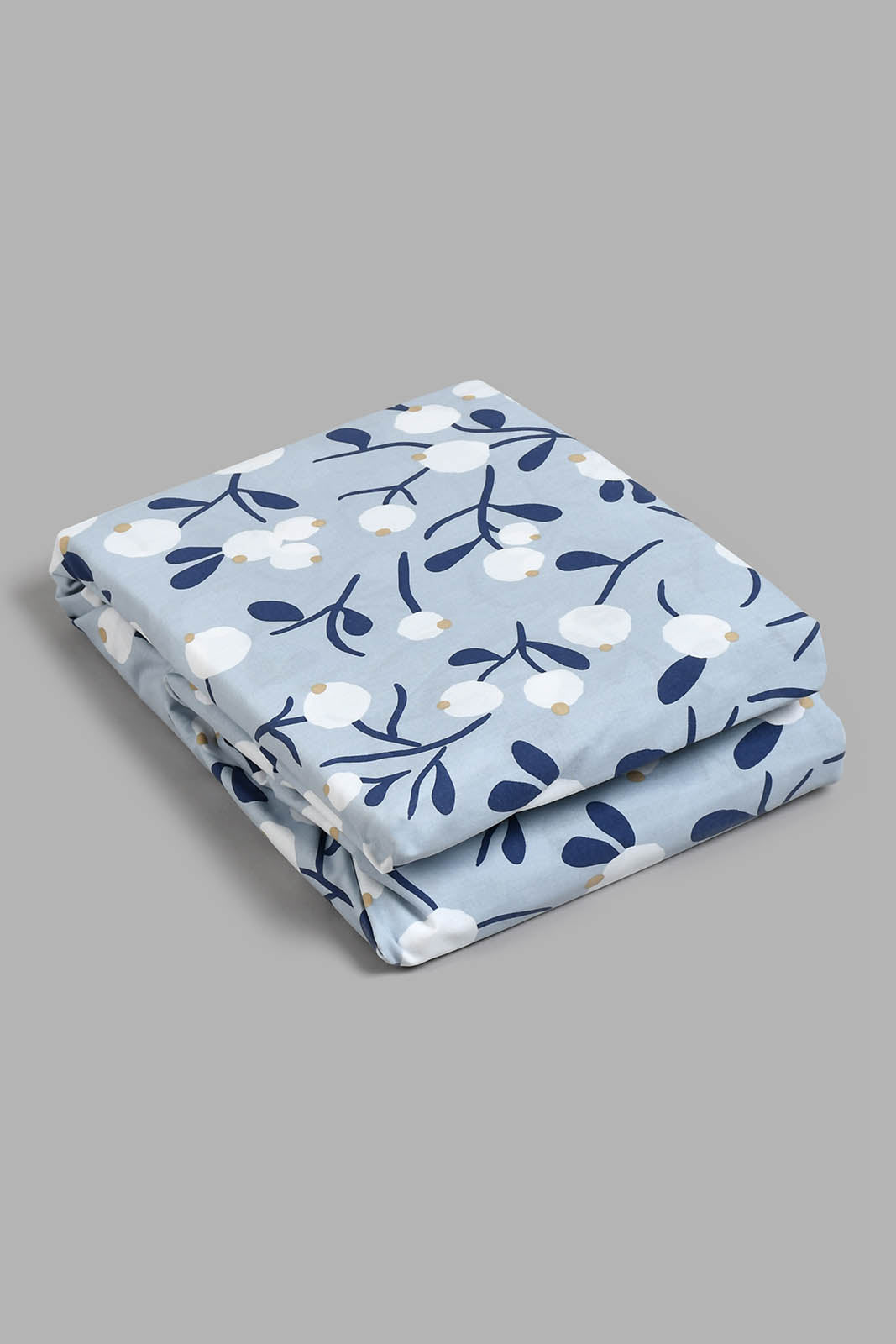 Redtag-Teal-Floral-Printed-Fitted-Sheet-(King-Size)-Fitted-Sheets-Home-Bedroom-