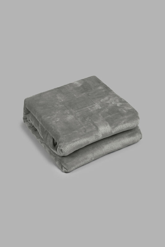 Redtag-Grey-Ultra-Soft-Blanket-(Single-Size)-Blankets-Home-Bedroom-