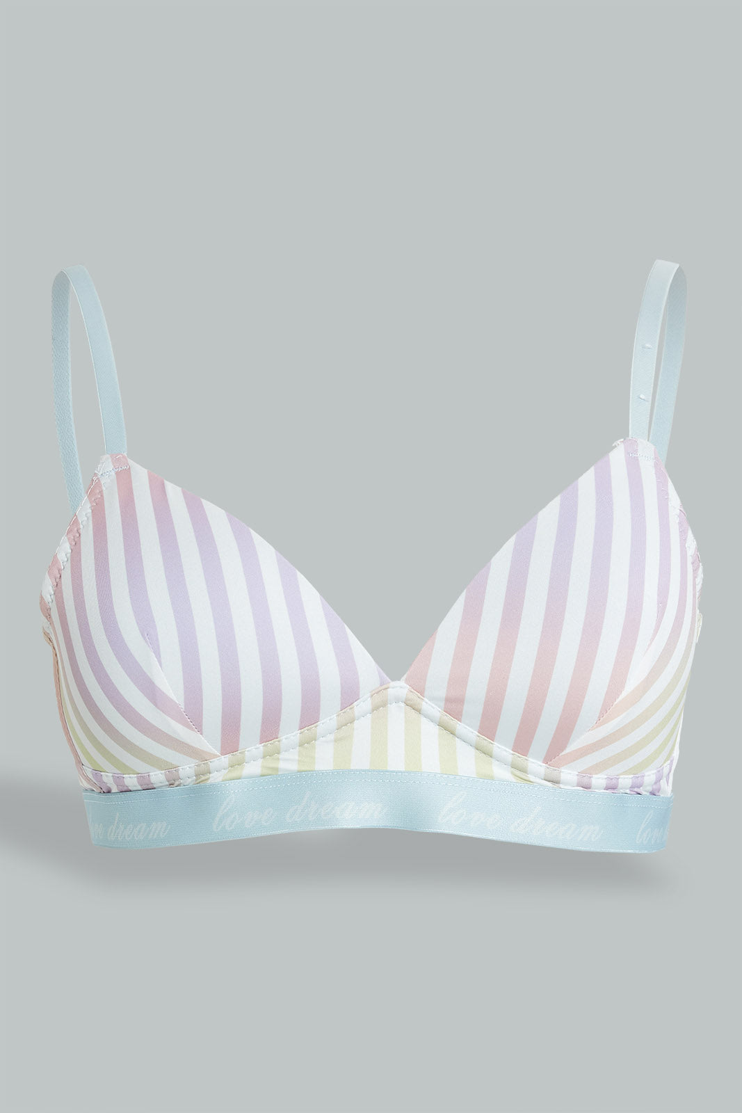 Redtag-White-Stripe-Printed-Non-Wired-Bra-With-Elastic-Colour:White,-Filter:Women's-Clothing,-New-In,-New-In-Women,-Non-Sale,-S22A,-Section:Women,-Women-Bras-Women's-