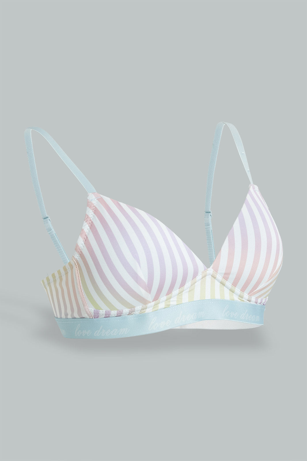 Redtag-White-Stripe-Printed-Non-Wired-Bra-With-Elastic-Colour:White,-Filter:Women's-Clothing,-New-In,-New-In-Women,-Non-Sale,-S22A,-Section:Women,-Women-Bras-Women's-