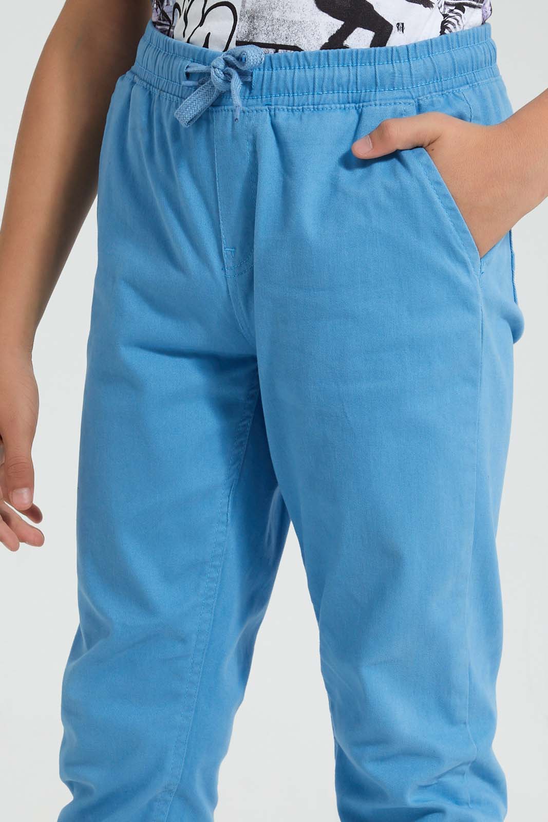 Redtag-Blue-Jogger-Trouser-Joggers-Senior-Boys-9 to 14 Years