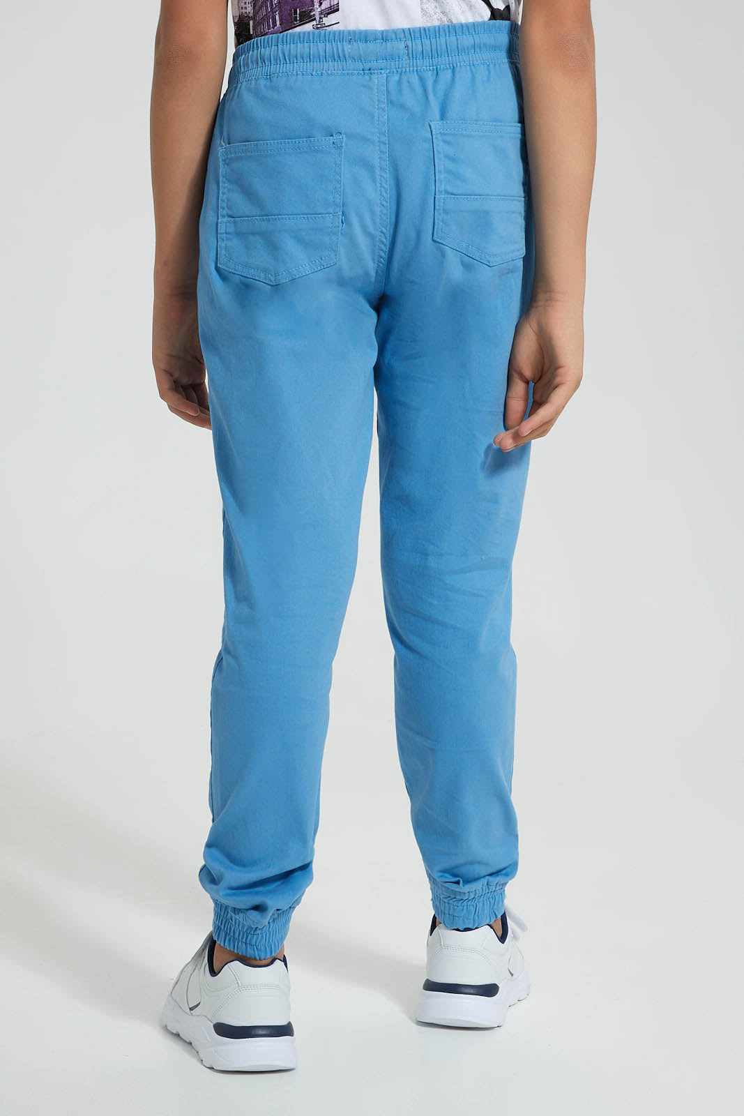 Redtag-Blue-Jogger-Trouser-Joggers-Senior-Boys-9 to 14 Years