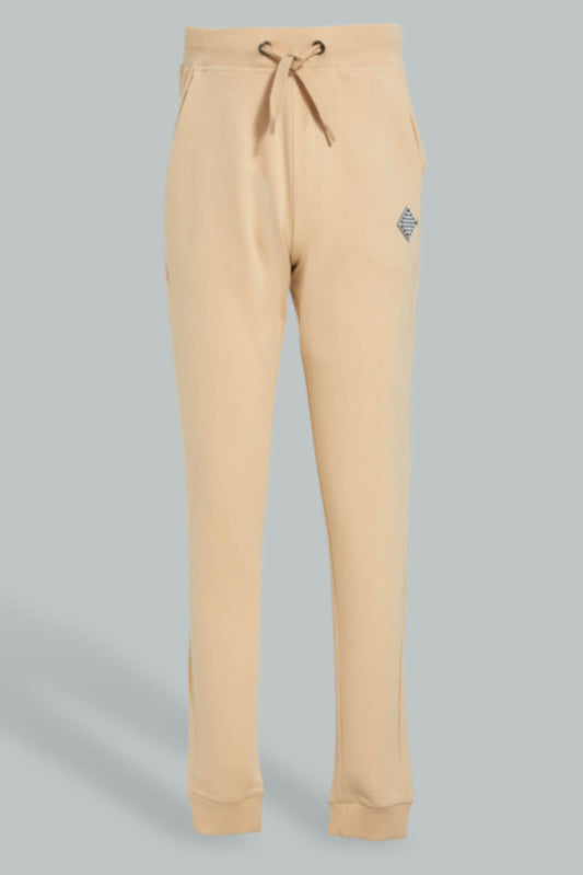 Redtag-Beige-Table-Active-Pant-Joggers-Senior-Boys-9 to 14 Years