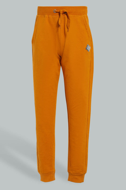 Redtag-Mustard-Table-Active-Pant-Joggers-Senior-Boys-9 to 14 Years