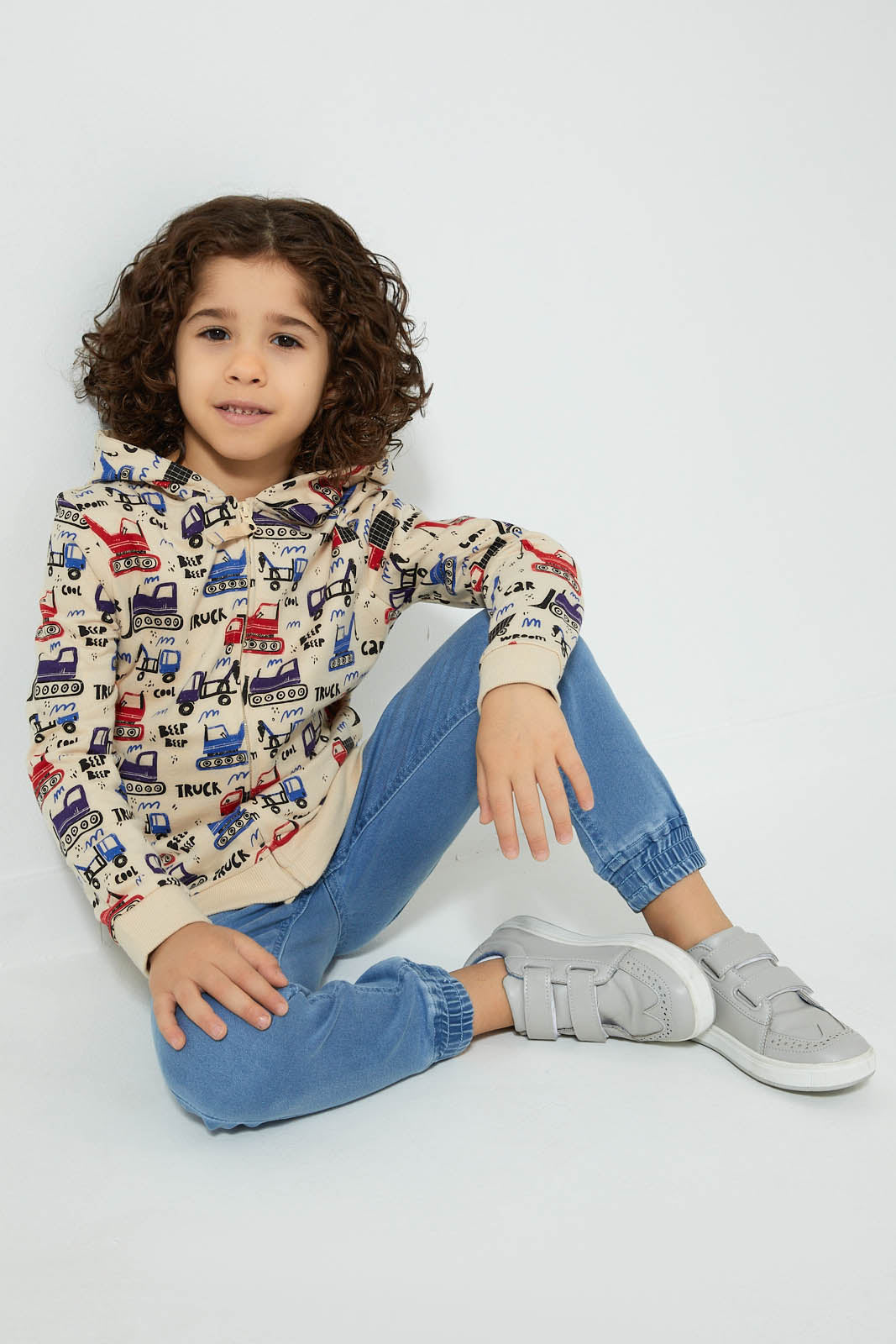Redtag-Stone-Crane-Print-Hooded-Zip-Through-Sweat-Sweatshirts-Boys-2 to 8 Years
