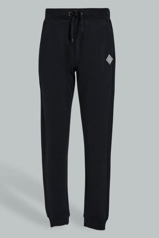 Redtag-Black-Table-Active-Pant-Joggers-Senior-Boys-9 to 14 Years