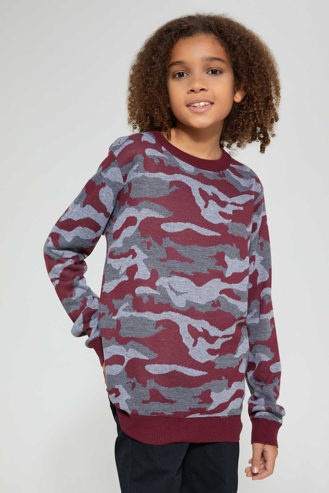 Redtag-Bsr-Table-Jacquard-Pullover-Pullovers-Senior-Boys-9 to 14 Years