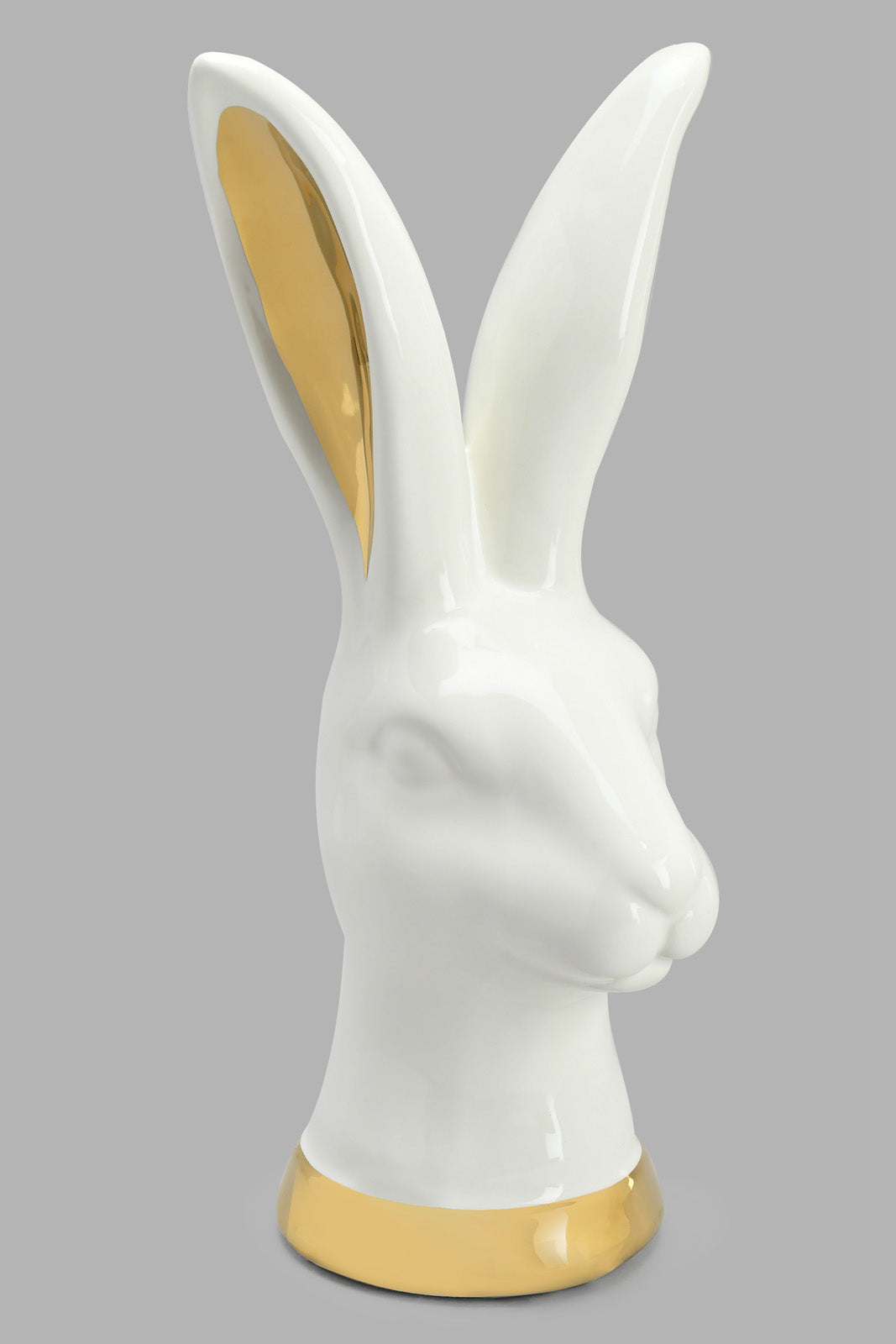 Redtag-White-Gold-Decorative-Rabbit-Artefact-Home-Decor-
