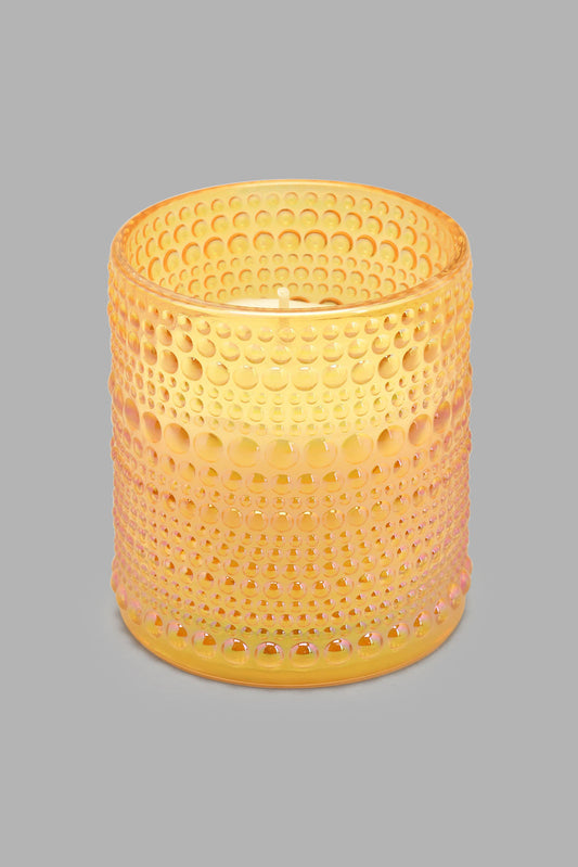 Redtag-Milan-Embossed-Glass-Jar-Candle-Candles-Home-Decor-