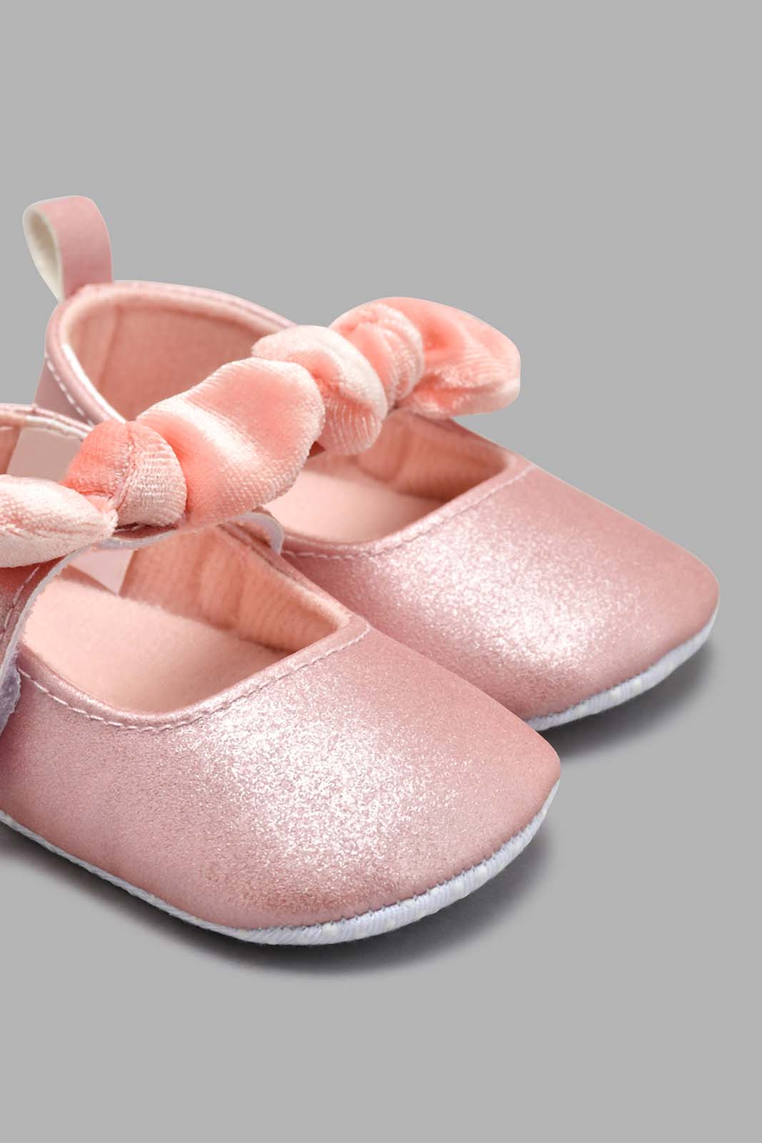 Redtag-Pale-Pink-Pram-Shoe-Colour:Pink,-Filter:Baby-Footwear-(0-to-18-Mths),-NBF-Casual-Shoes,-New-In,-New-In-NBF-FOO,-Non-Sale,-S22A,-Section:Kidswear-Baby-0 to 18 Months