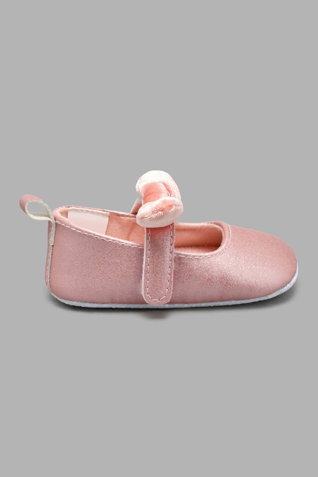 Redtag-Pale-Pink-Pram-Shoe-Colour:Pink,-Filter:Baby-Footwear-(0-to-18-Mths),-NBF-Casual-Shoes,-New-In,-New-In-NBF-FOO,-Non-Sale,-S22A,-Section:Kidswear-Baby-0 to 18 Months