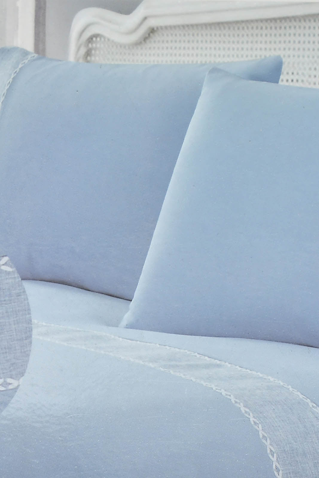 Redtag-Blue-3-Pieces-Duvet-Cover-Set-With-Lace-(Double-Size)-Duvet-Covers-Home-Bedroom-