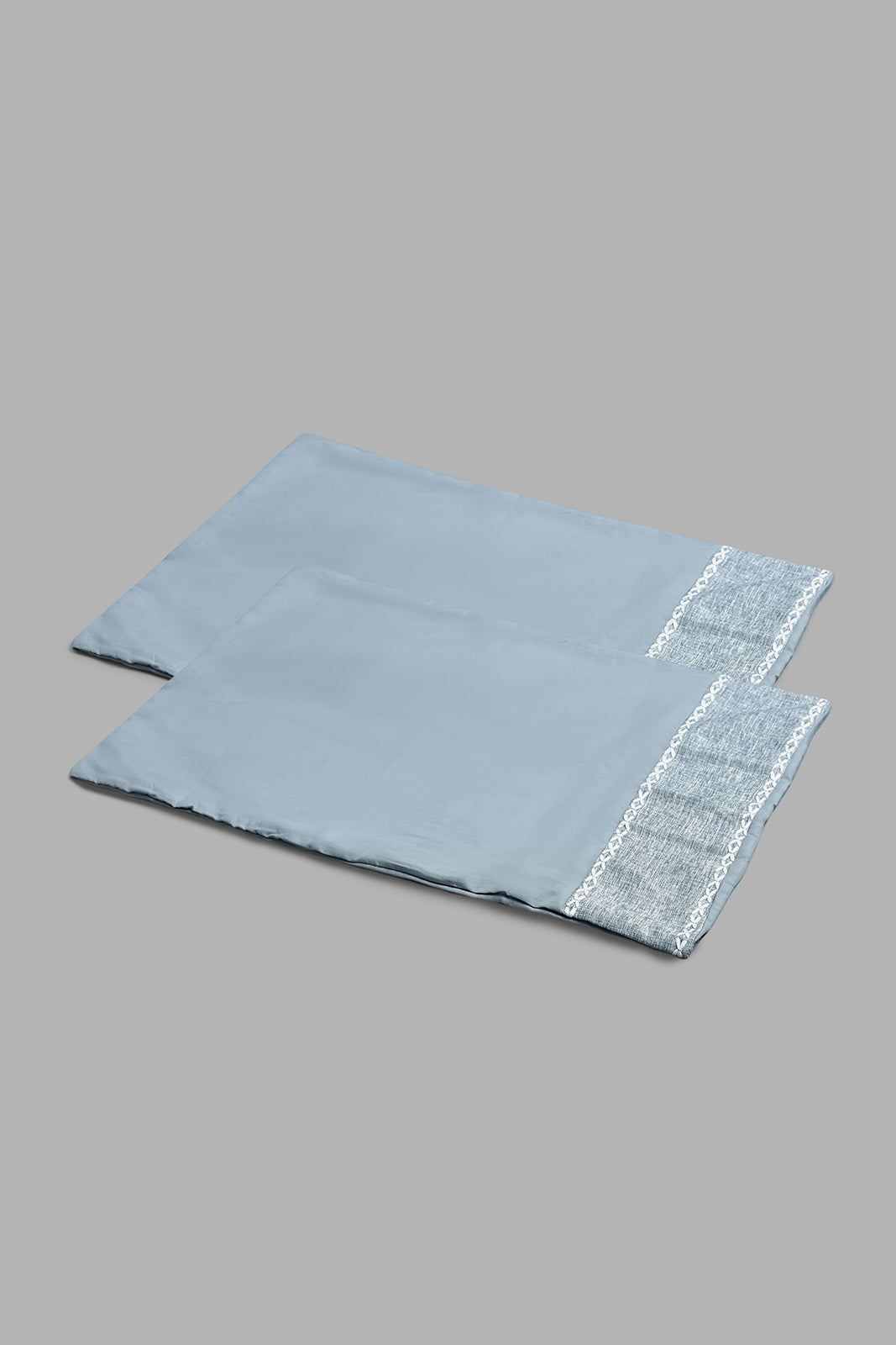 Redtag-Blue-3-Pieces-Duvet-Cover-Set-With-Lace-(Double-Size)-Duvet-Covers-Home-Bedroom-