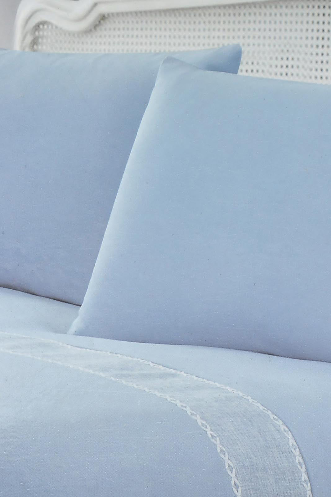 Redtag-Blue-3-Pieces-Duvet-Cover-Set-With-Lace(King-Size)-Duvet-Covers-Home-Bedroom-
