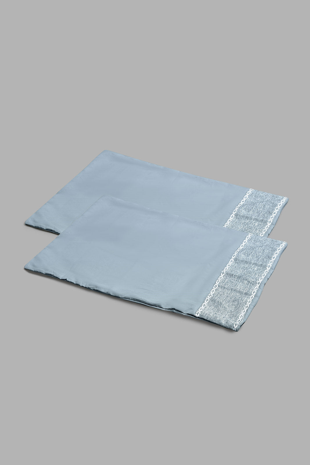 Redtag-Blue-3-Pieces-Duvet-Cover-Set-With-Lace(King-Size)-Duvet-Covers-Home-Bedroom-