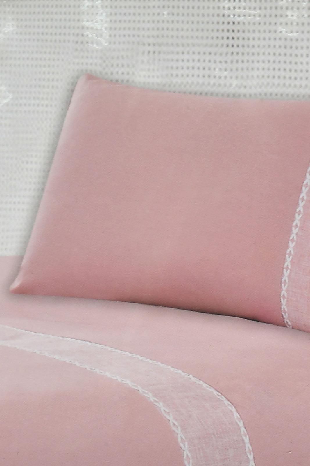 Redtag-Pink-2-Pieces-Duvet-Cover-Set-With-Lace-(Single-Size)-Duvet-Covers-Home-Bedroom-