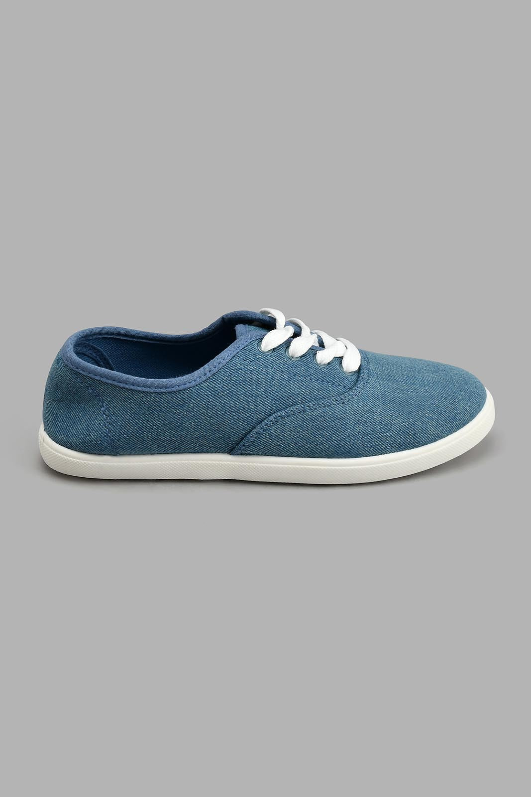Redtag-Blue-Denim-Lace-Up-Colour:Blue,-Filter:Women's-Footwear,-New-In,-New-In-Women-FOO,-Non-Sale,-S22A,-Section:Women,-Women-Casual-Shoes-Women's-