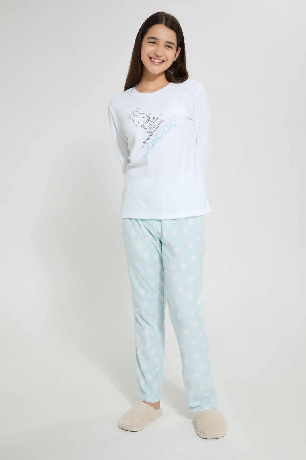 Redtag-Microfleece-Pajama-Sets-Pyjama-Sets-Senior-Girls-9 to 14 Years