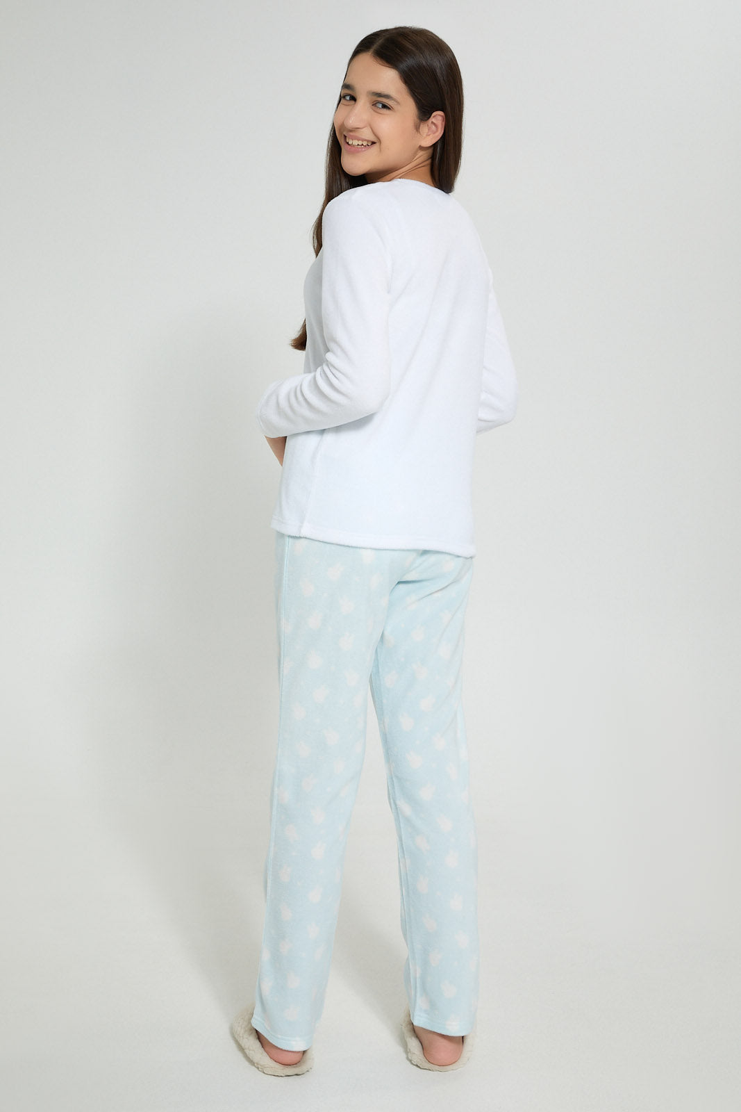Redtag-Microfleece-Pajama-Sets-Pyjama-Sets-Senior-Girls-9 to 14 Years