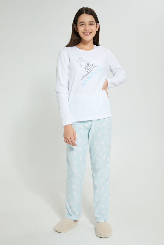 Redtag-Microfleece-Pajama-Sets-Pyjama-Sets-Senior-Girls-9 to 14 Years