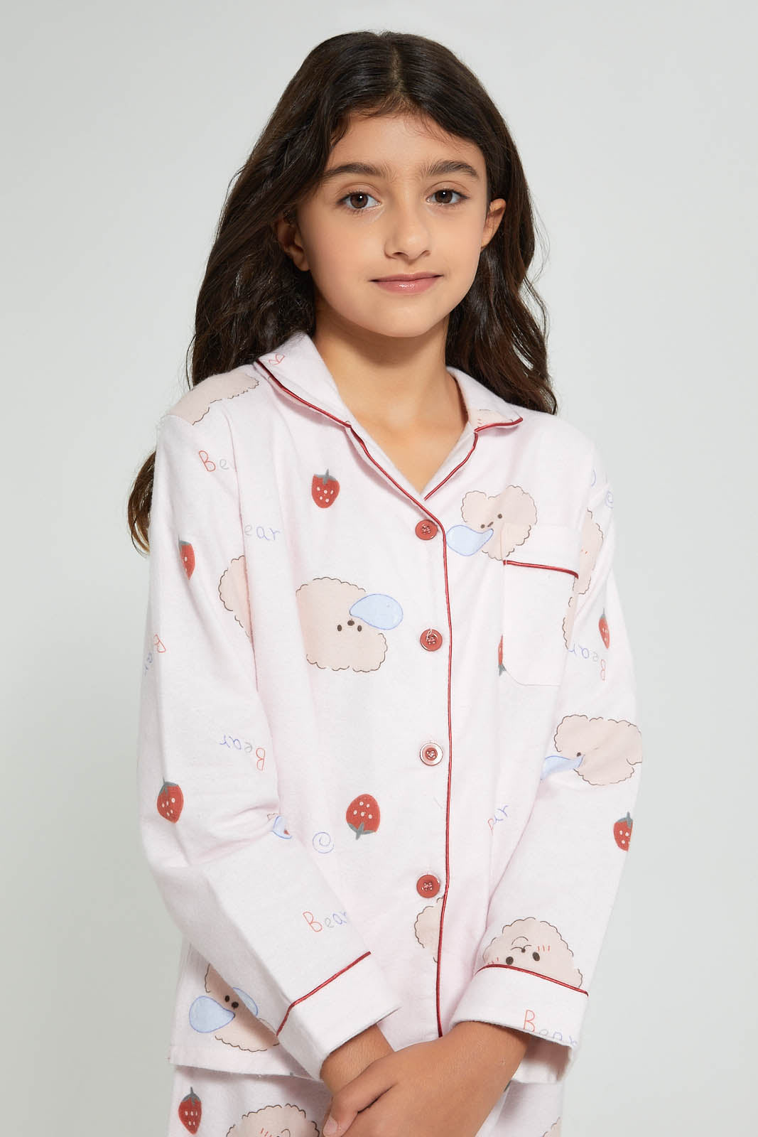 Redtag-Flannel-Pajama-Sets-Pyjama-Sets-Senior-Girls-9 to 14 Years