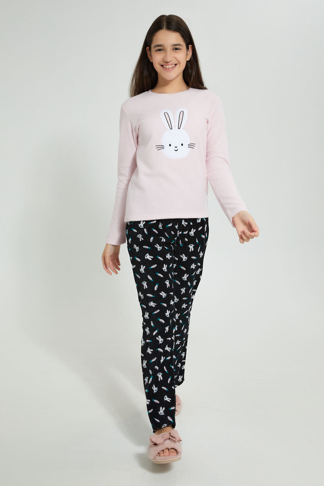 Redtag-Microfleece-Pajama-Sets-Pyjama-Sets-Senior-Girls-9 to 14 Years