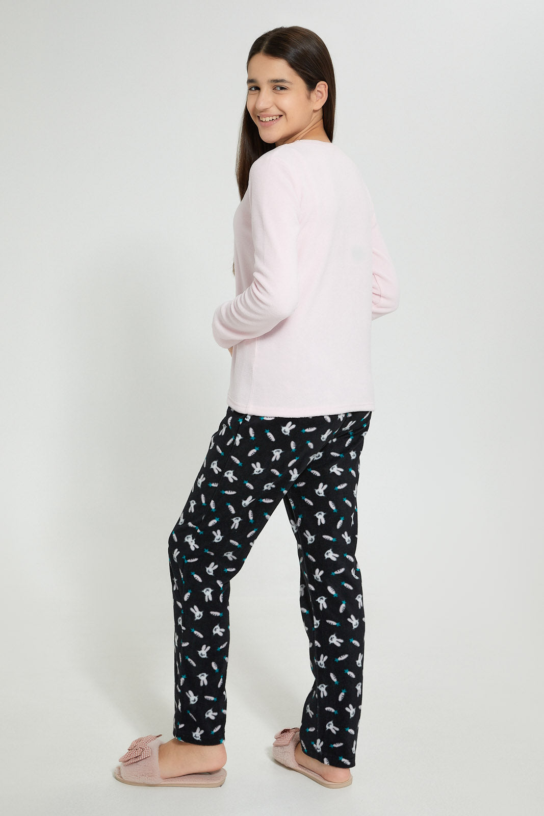 Redtag-Microfleece-Pajama-Sets-Pyjama-Sets-Senior-Girls-9 to 14 Years