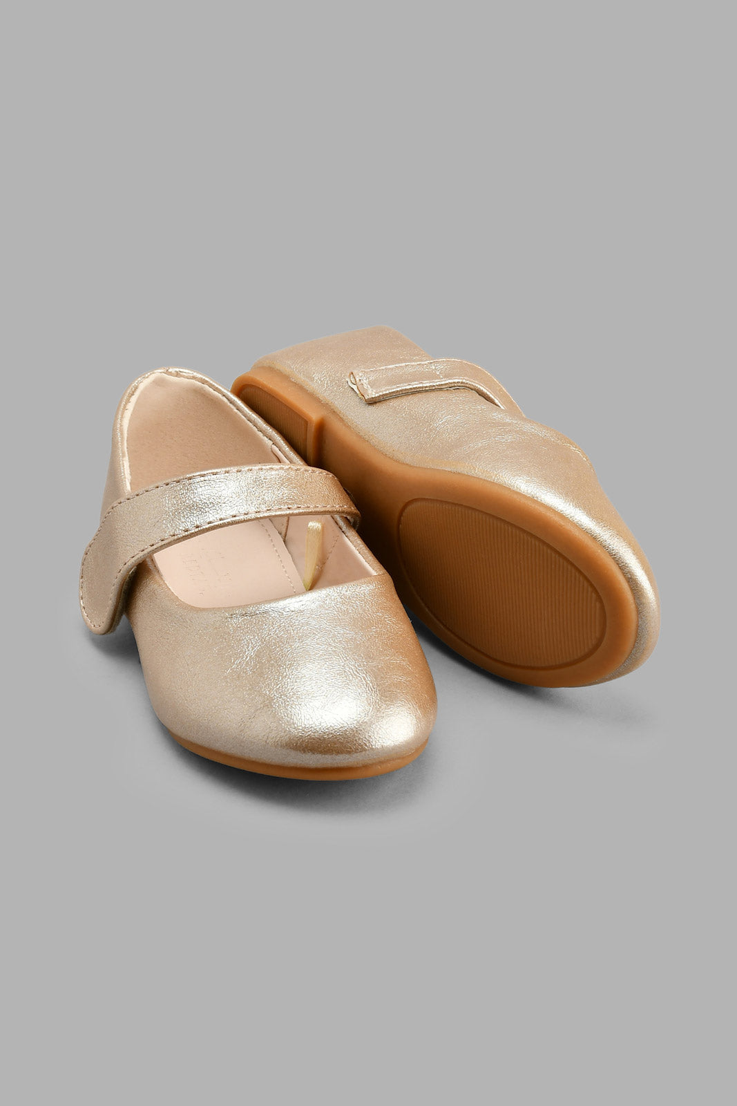 Redtag-Pale-Pink-Velcro-Strap-Ballerina-Colour:Pink,-Filter:Girls-Footwear-(1-to-3-Yrs),-ING-Casual-Shoes,-New-In,-New-In-ING-FOO,-Non-Sale,-S22A,-Section:Kidswear-Infant-Girls-1 to 3 Years