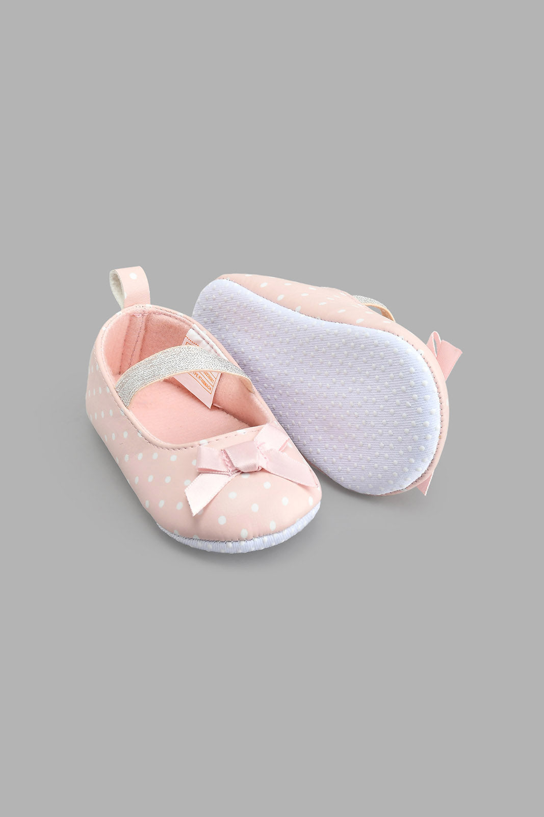 Redtag-Pale-Pink-Pram-Shoe-Colour:Pink,-Filter:Baby-Footwear-(0-to-18-Mths),-NBF-Casual-Shoes,-New-In,-New-In-NBF-FOO,-Non-Sale,-S22B,-Section:Kidswear-Baby-0 to 18 Months