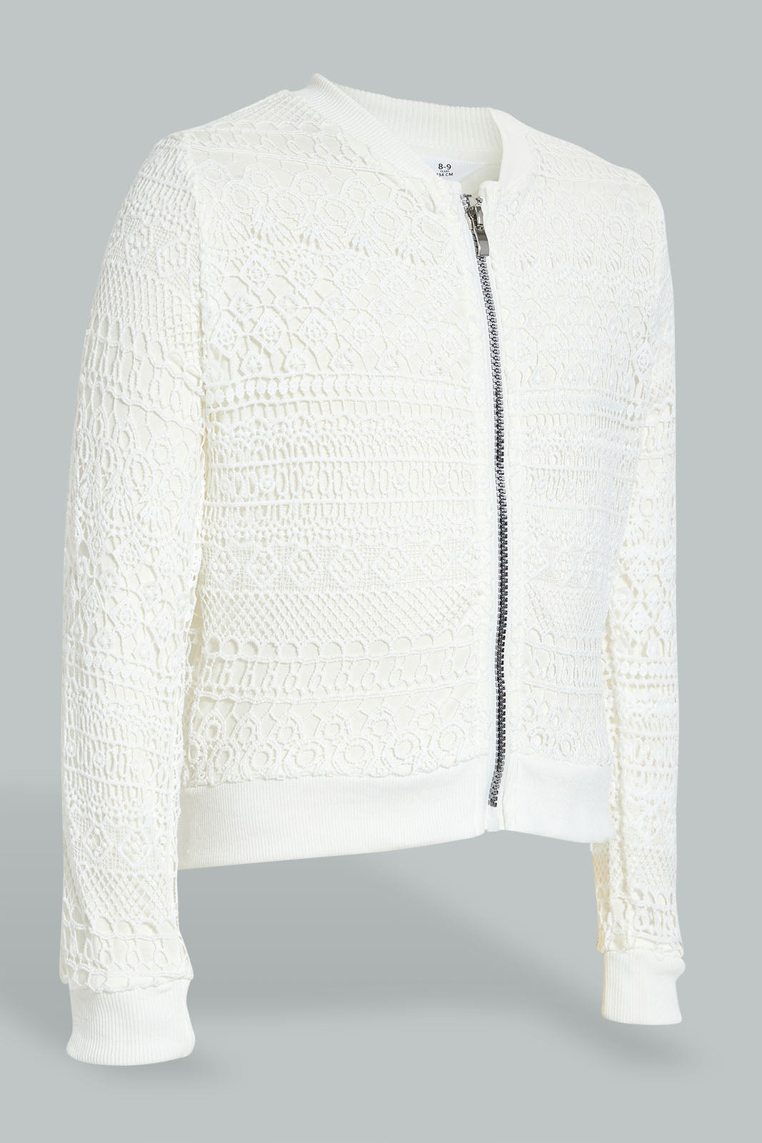 Redtag-Lace-Bomber-Jacket-Jackets-Senior-Girls-9 to 14 Years