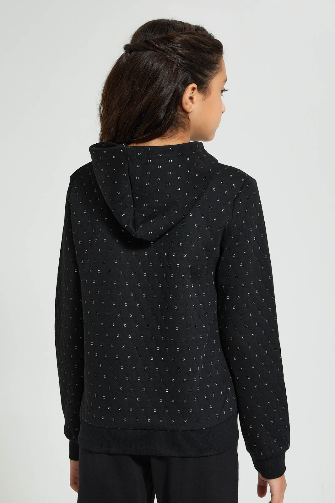 Redtag-Quilted-Bomber-Jacket-With-Hood-Jackets-Senior-Girls-9 to 14 Years