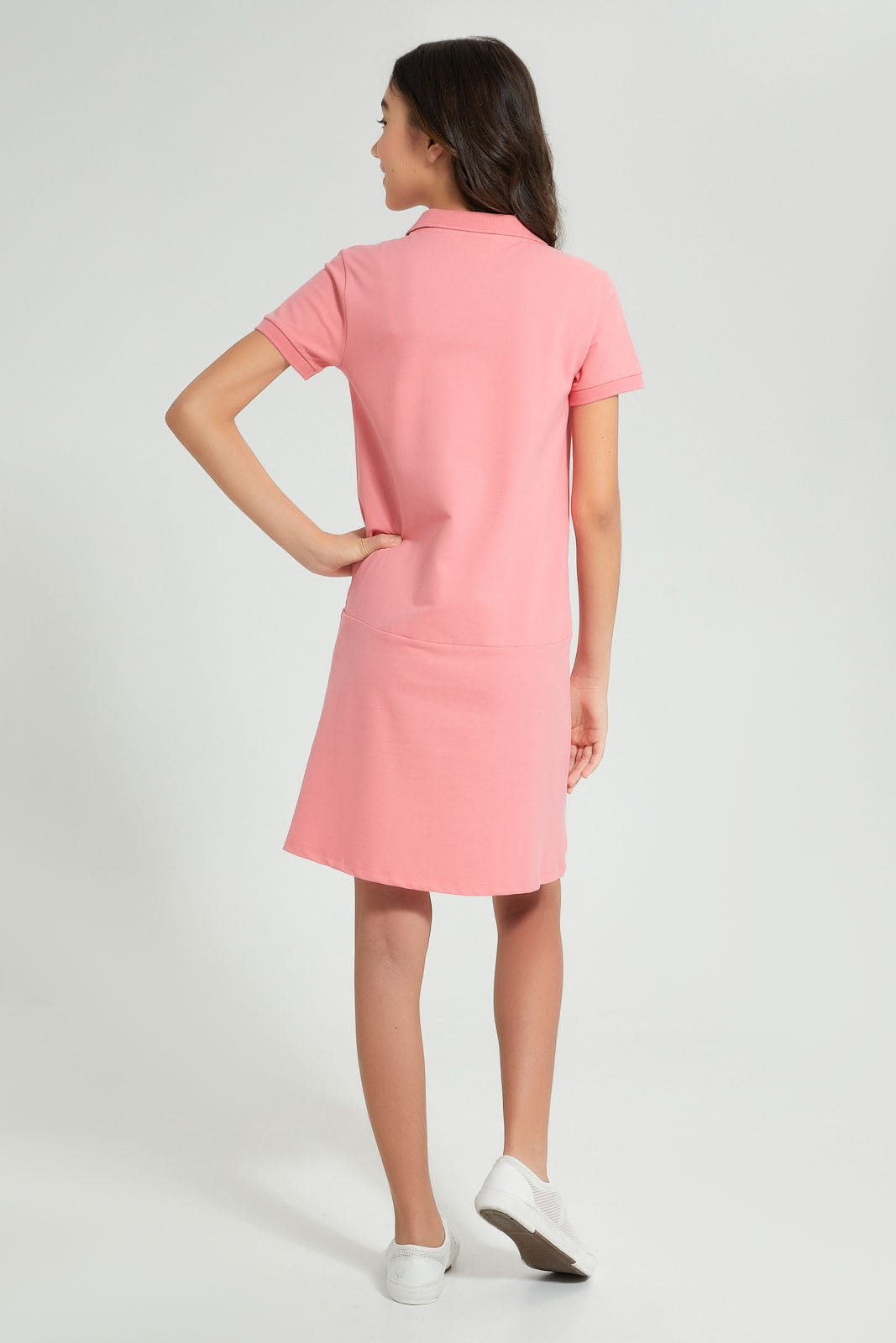 Pink Polo Skater Dress