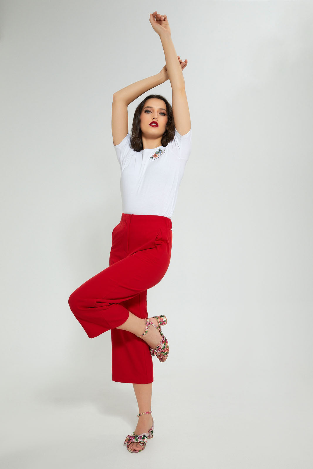 Redtag-White-T-Shirt-With-Embroidery-Embellished-Women's-