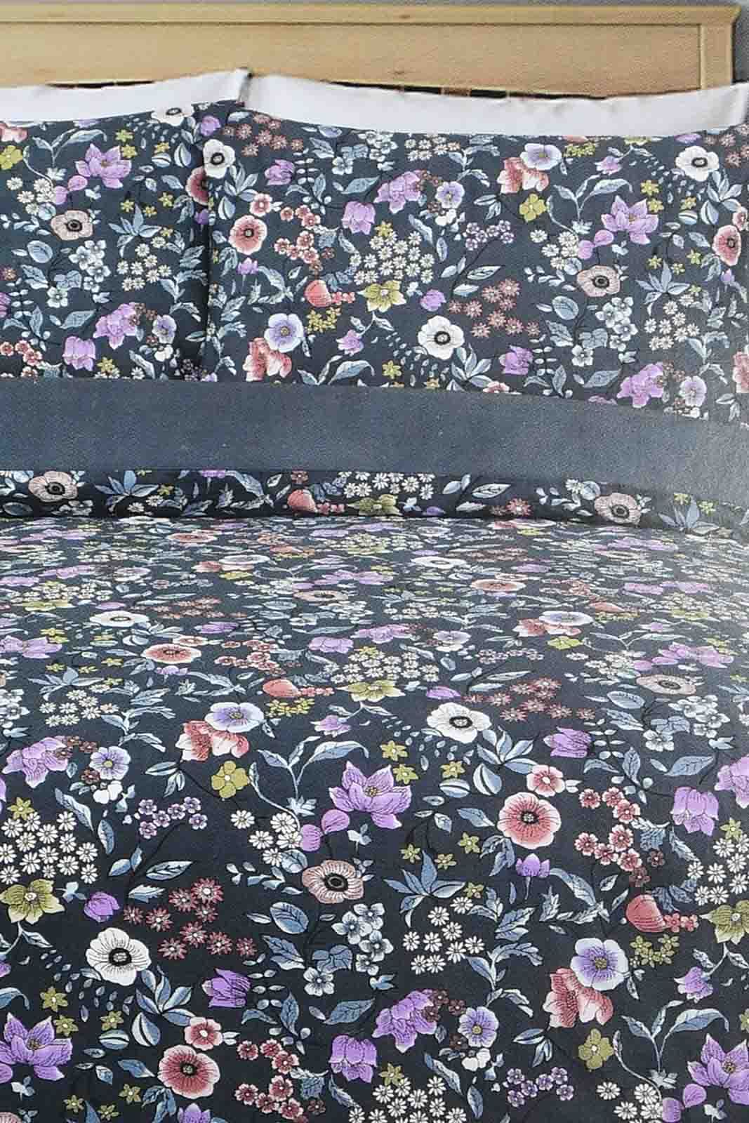 Redtag-Blue-Floral-Print-Print-Reversible-3-Piece-Duvet-Cover-Set-(Double-Size)-Duvet-Covers-Home-Bedroom-