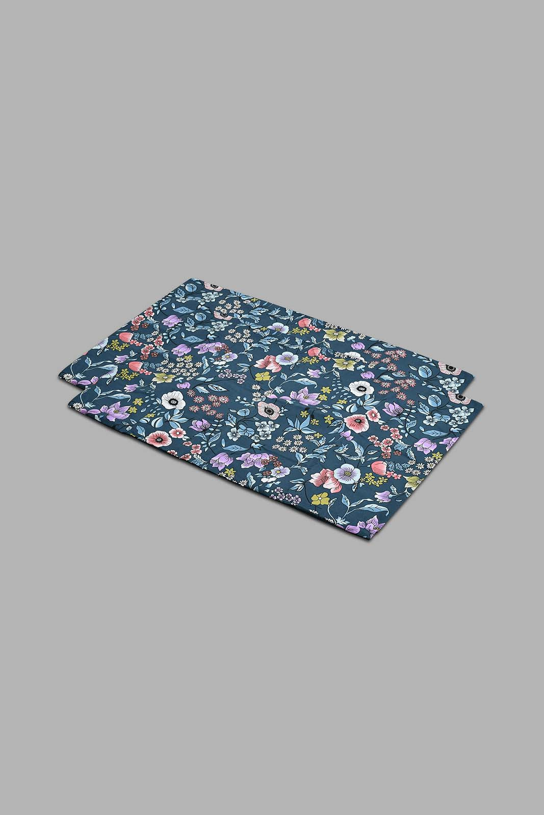 Redtag-Blue-Floral-Print-Print-Reversible-3-Piece-Duvet-Cover-Set-(Double-Size)-Duvet-Covers-Home-Bedroom-