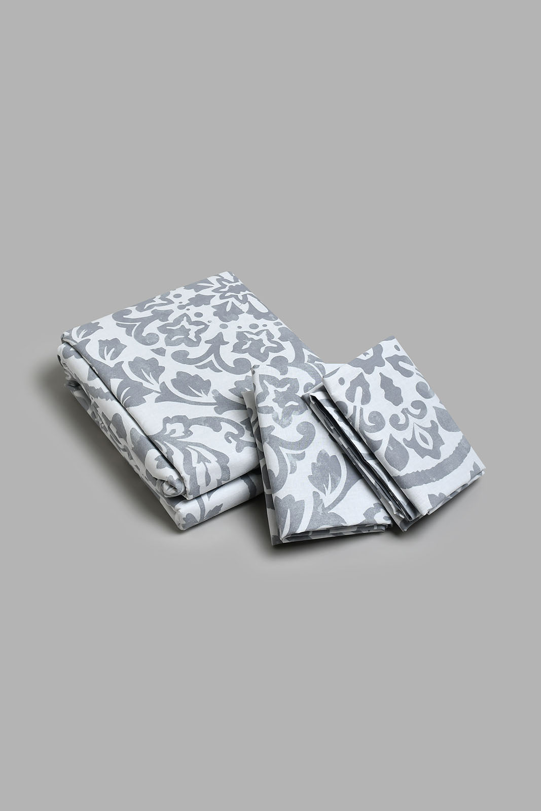 Redtag-Grey-Floral-Print-Reversible-3-Piece-Duvet-Cover-Set-(Double-Size)-Duvet-Covers-Home-Bedroom-