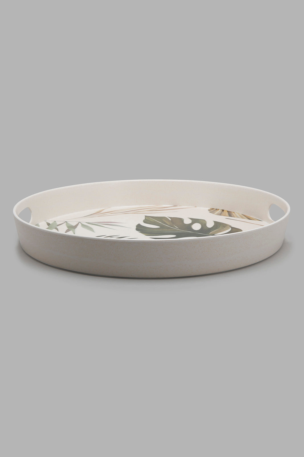 Redtag-Multicolour-Lefe-Bamboo-Round-Tray-Trays-Home-Dining-0