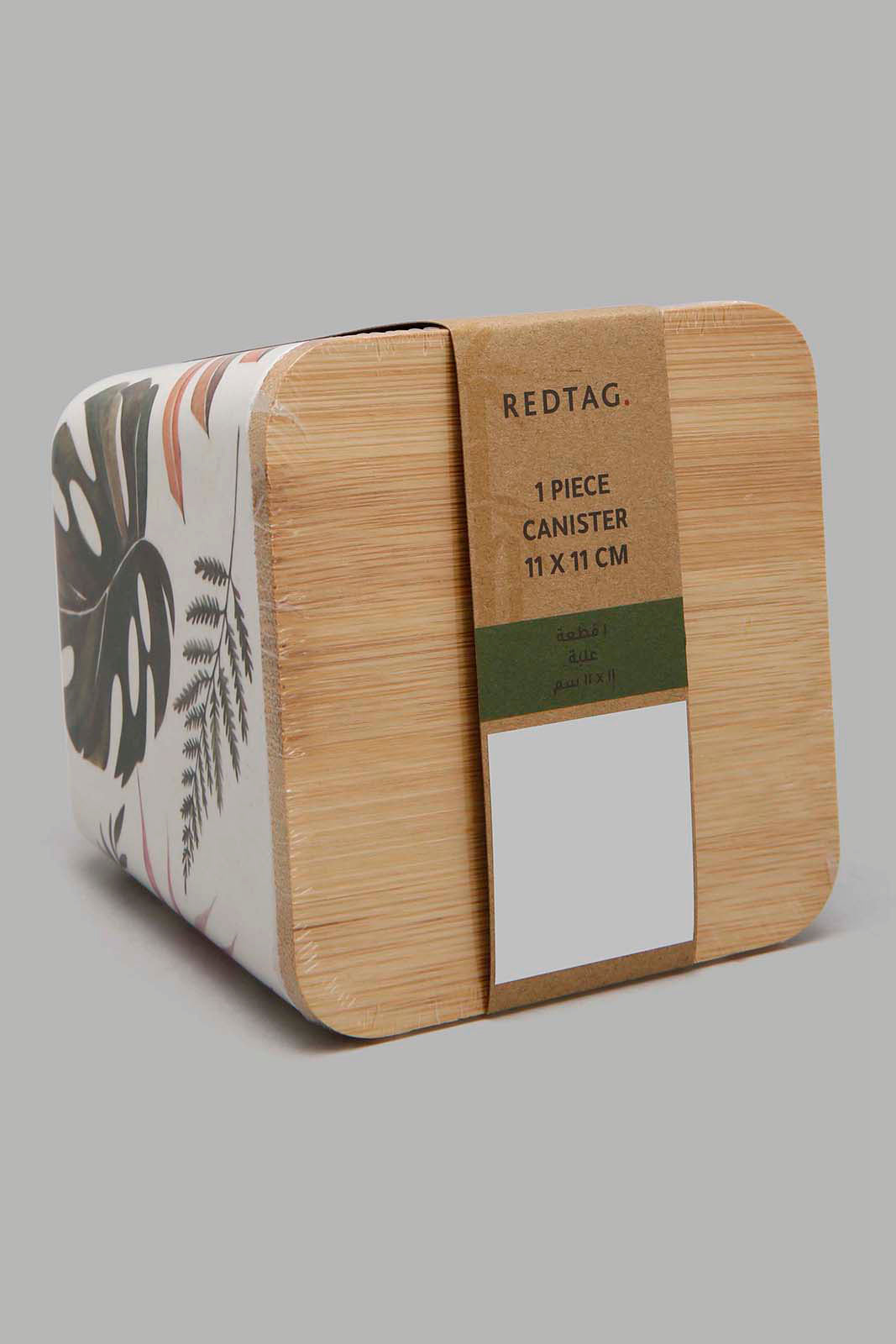 Redtag-Multicolour-Lefe-Bamboo-Canister-(-Small)-Storage-Home-Dining-0
