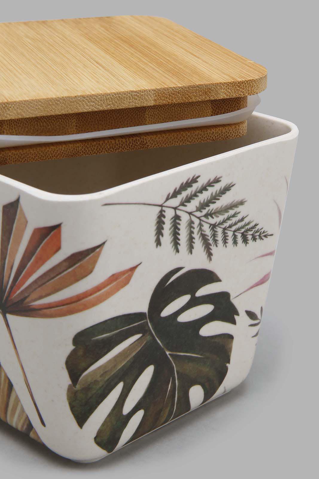 Redtag-Multicolour-Lefe-Bamboo-Canister-(-Small)-Storage-Home-Dining-0