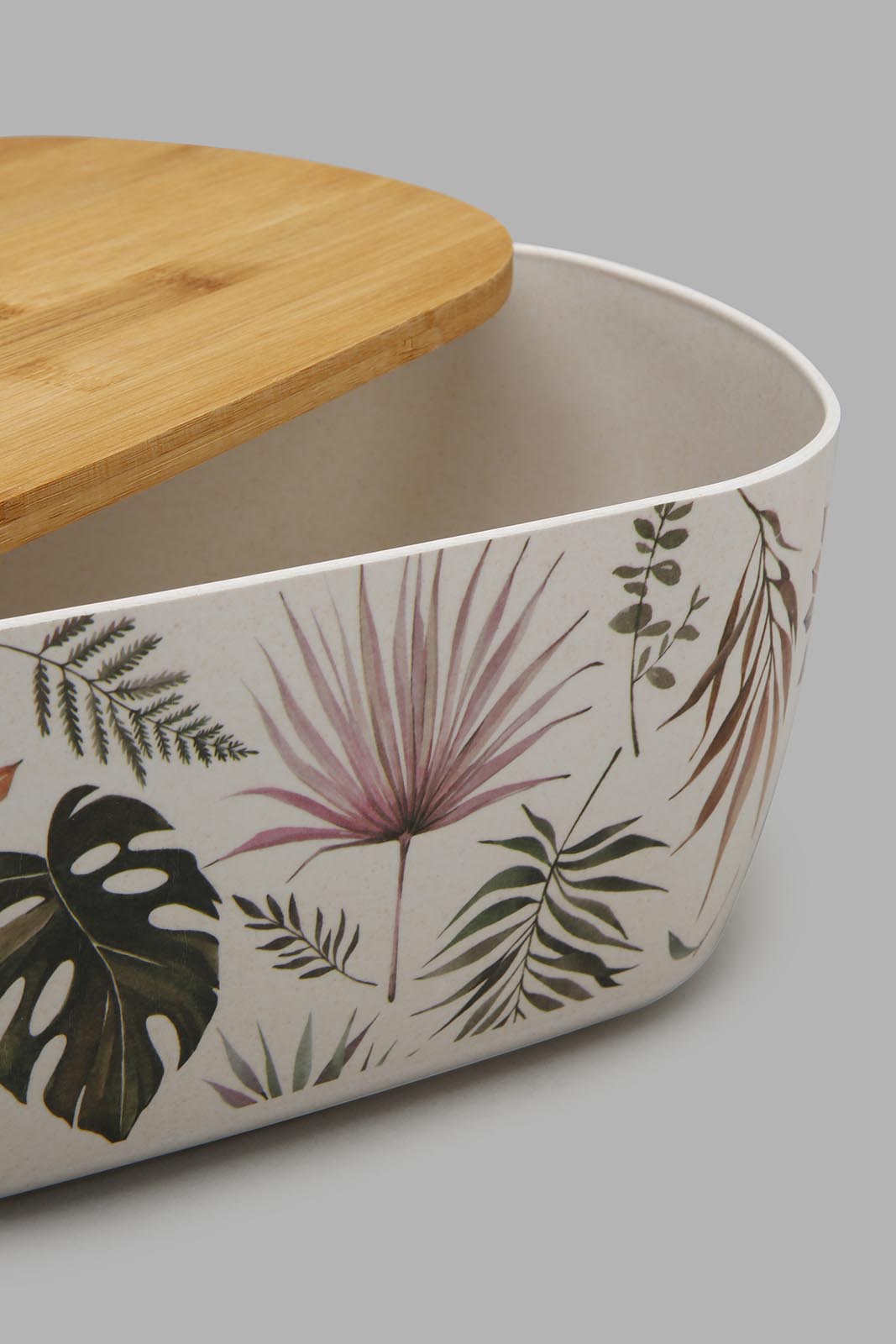 Redtag-Multicolour-Lefe-Bamboo-Bread-Box-With-Wooden-Lid-Storage-Boxes-Home-Dining-0