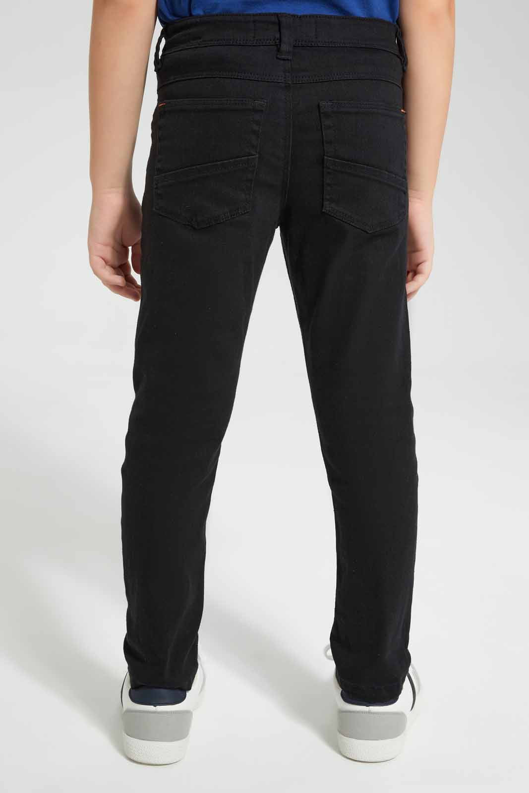 Redtag-Black-5-Pkt-Coloured-Denim-Jean-BOY-Jeans,-Category:Jeans,-Colour:Black,-Deals:Sale,-Filter:Boys-(2-to-8-Yrs),-S22A,-Sale,-Sale-BOY-APL,-Section:Kidswear--