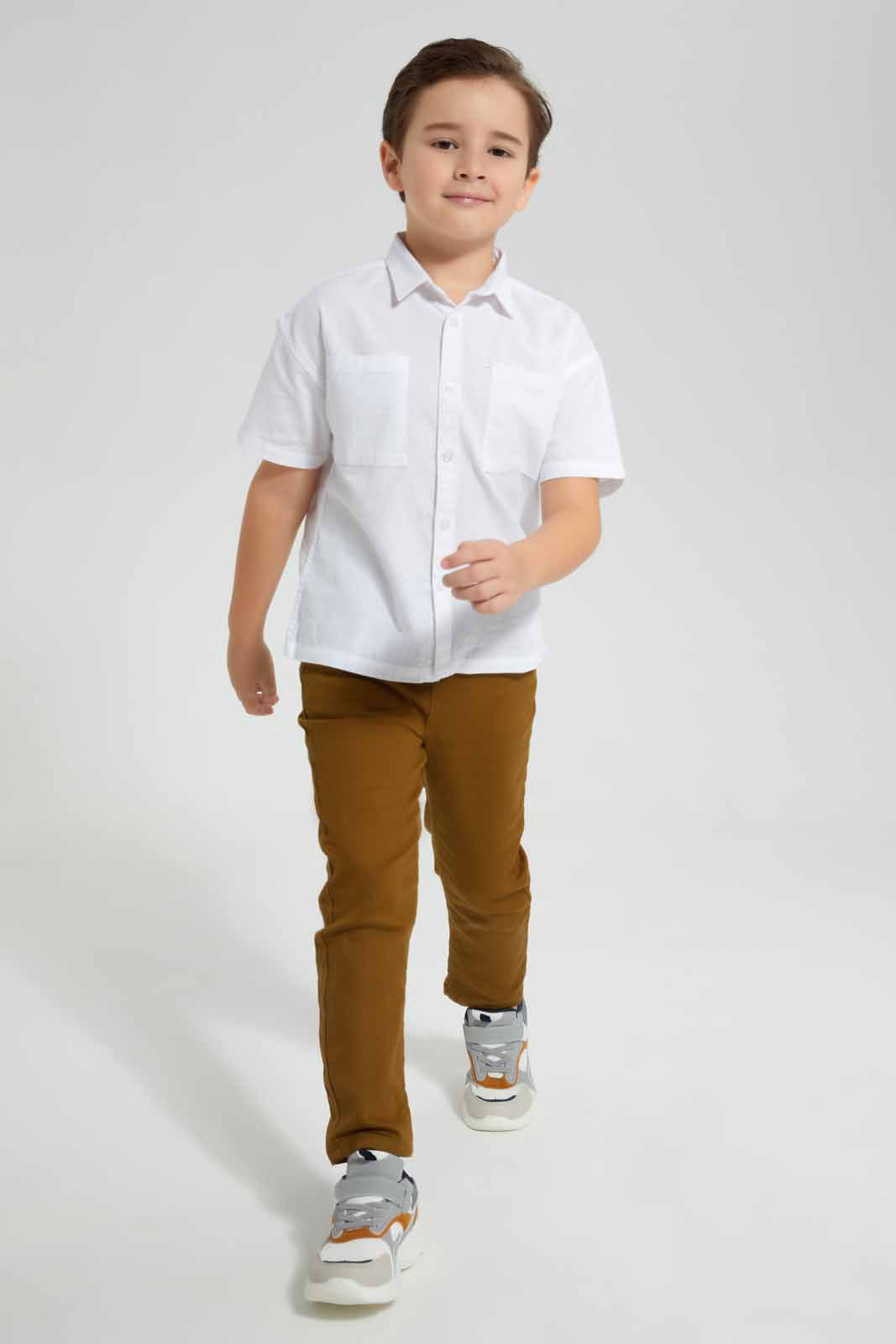 Redtag-Tan-Brown-Elasticated-Knit-Denim-Jean-BOY-Jeans,-Category:Jeans,-Colour:Tan,-Deals:Sale,-Filter:Boys-(2-to-8-Yrs),-S22A,-Sale,-Sale-BOY-APL,-Section:Kidswear--