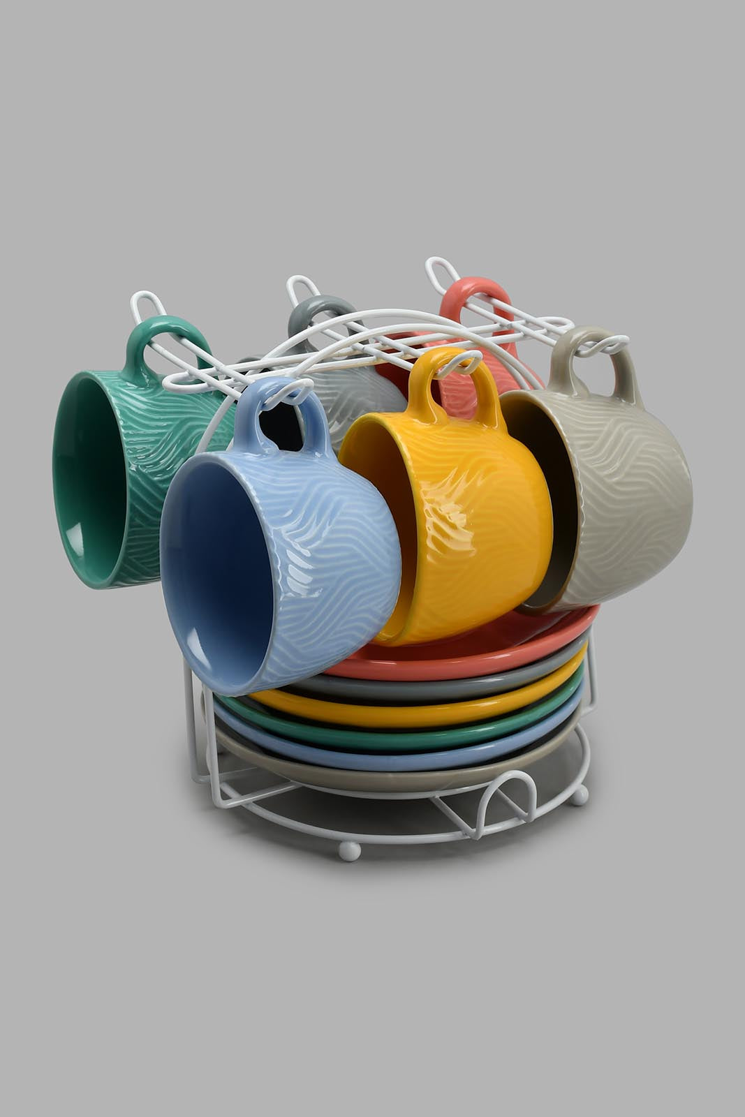 Redtag-Assorted-Tea-Set-With-Stand-(13-Piece)-Tea-Sets-Home-Dining-