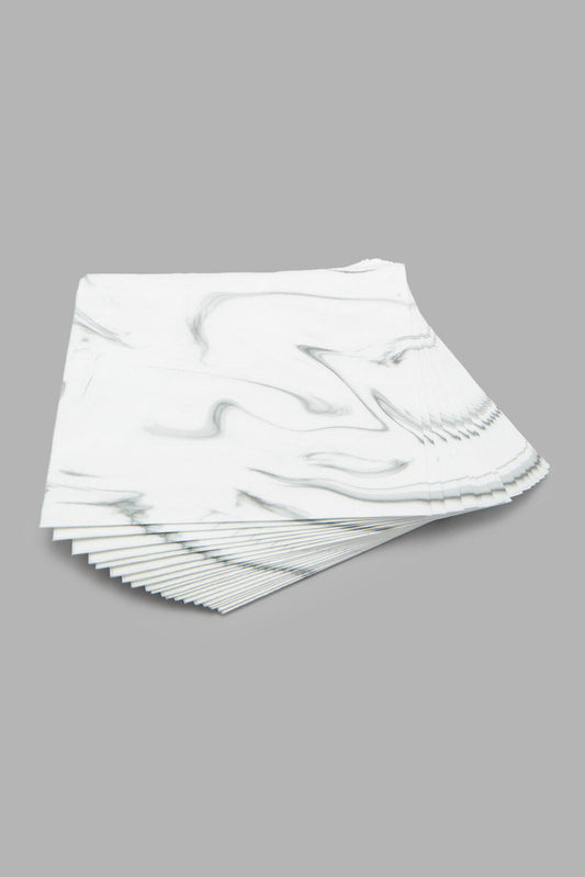 White Marble Paper Napkins (20 Piece)