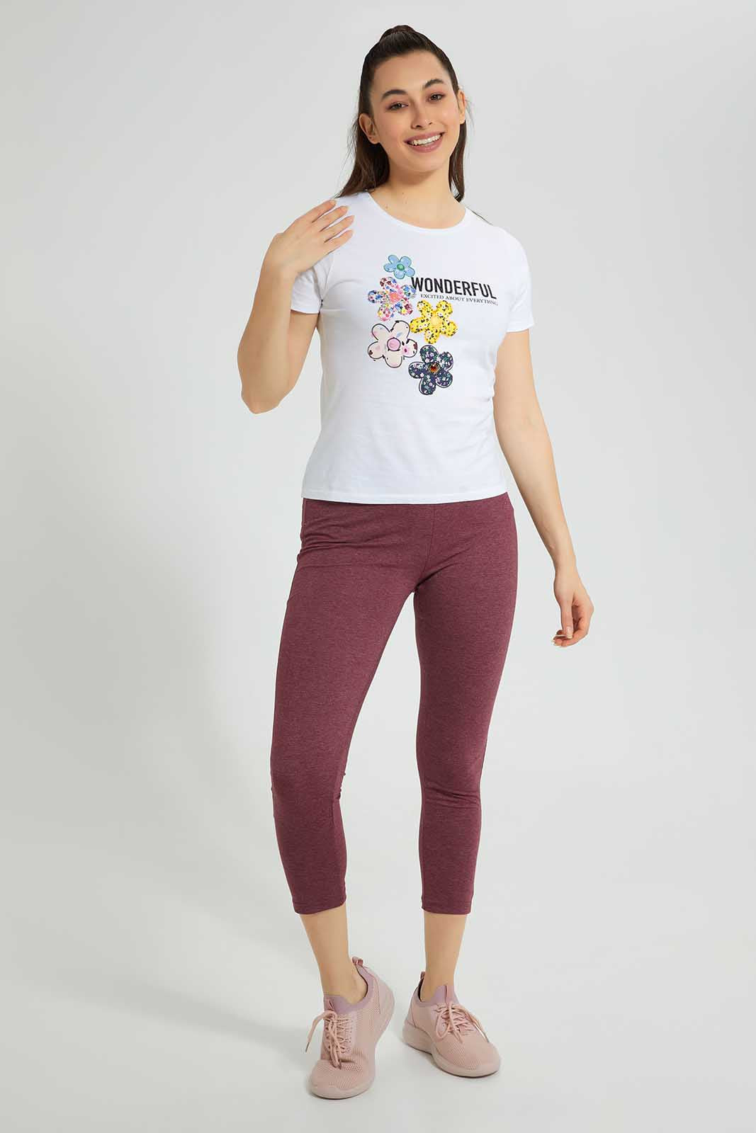 Redtag-Ladies-2-Pack-Legging-Leggings-Women's-