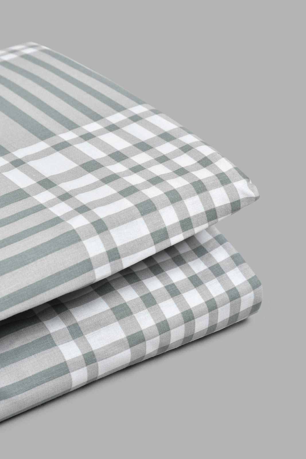 Redtag-Grey-Stripe-Printed-Fitted-Sheet(Super-King-Size)-Fitted-Sheets-Home-Bedroom-
